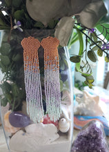 Jellyfish Duster Beaded Fringe Earrings