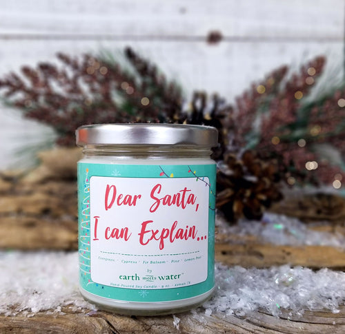 Dear Santa I can Explain - 9oz Soy Candle