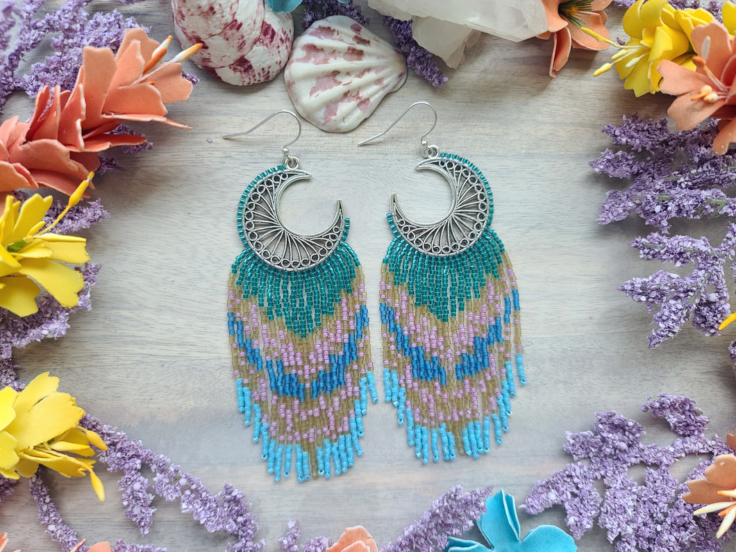 Moon Child Beaded Fringe Earrings - Fairy Moon Collection – Earth Meets  Water