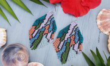 Jungle Nights Beaded Fringe Earrings