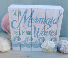 Mermaid Makes Waves Wooden Plaque