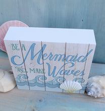 Mermaid Makes Waves Wooden Plaque