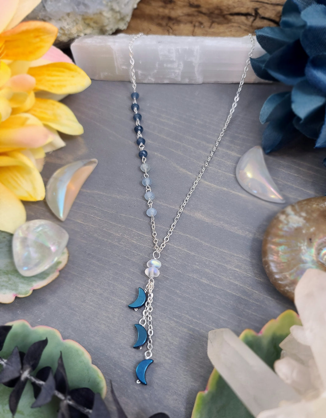 Moon Lariat Necklace
