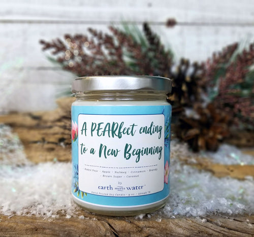 A PEARfect ending to a New Beginning / 9 oz Soy Candle