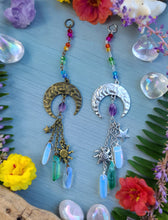 Rainbow Sun Moon and Stars Car Charm