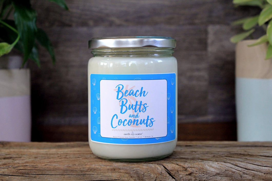 Beach Butts and Coconuts 16 oz Soy Candle
