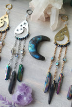 Starry Nights Crescent Moon Car Charm