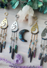 Starry Nights Crescent Moon Car Charm