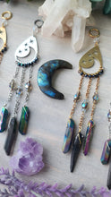 Starry Nights Crescent Moon Car Charm